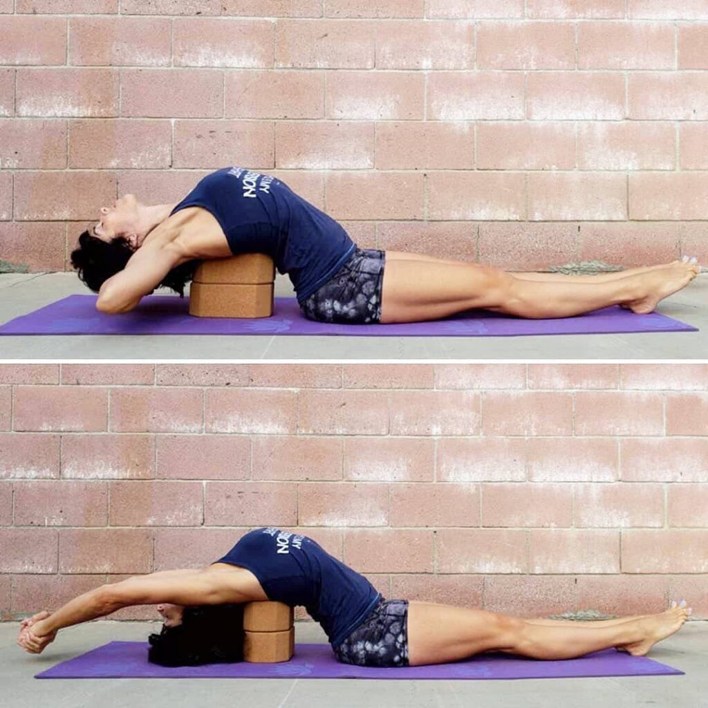 Restorative Supported heart-opener pose - sharp muscle