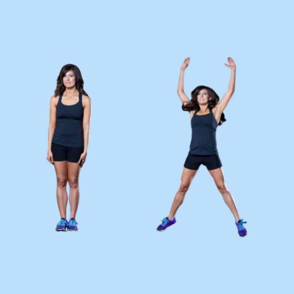 Jumping jack exercise - sharp muscle