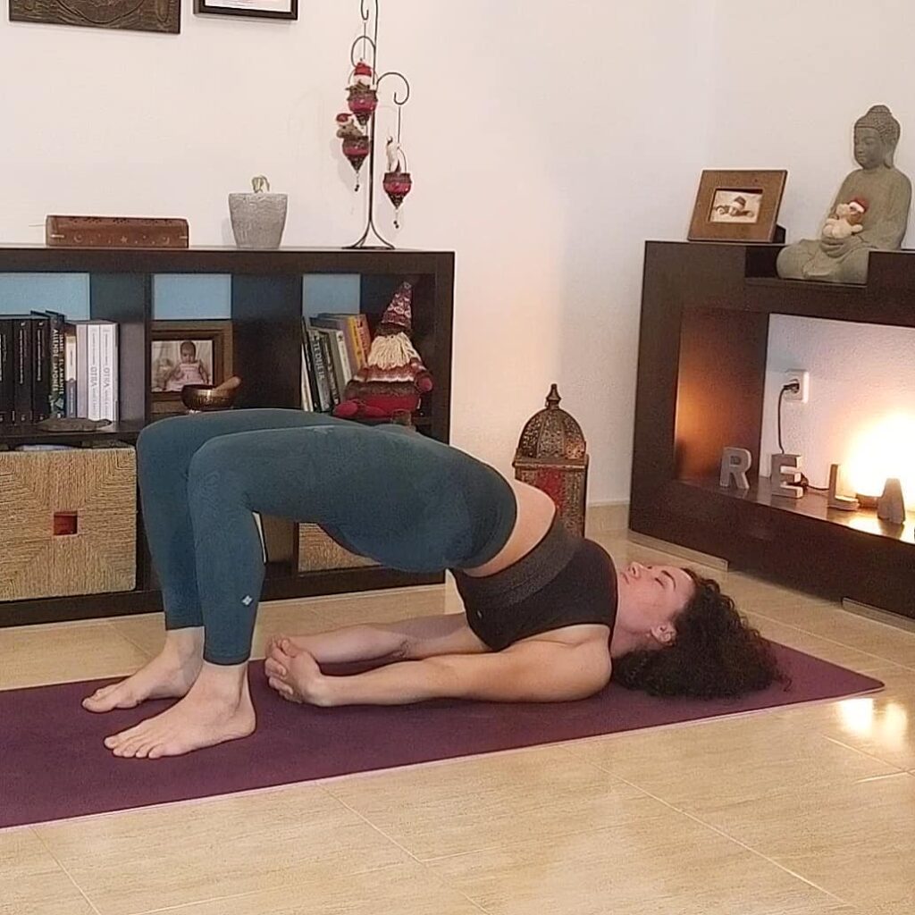 Setu Bandha Sarvangasana (Bridge Pose) yoga for back - Sharp Muscle