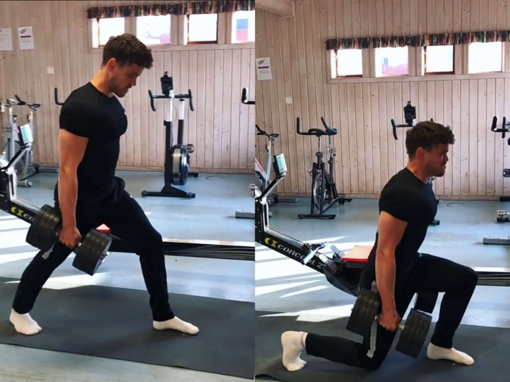 Dumbbell Split Squat leg workouts - Sharp Muscle